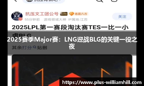 2025赛季Major赛：LNG迎战BLG的关键一役之夜